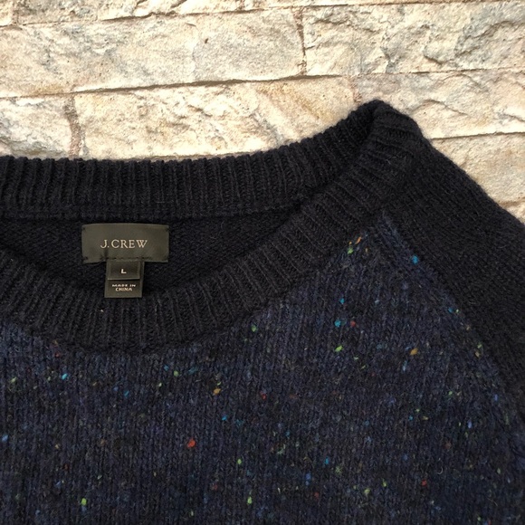 J. Crew Other - J. Crew Wool Baseball Sweater Navy L